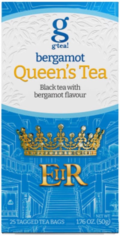 Zwarte thee g'tea! Bergamot Queen's Tea, 25 st.