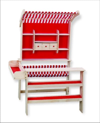 Playwood Houten Winkel Rood - excl. accessoires