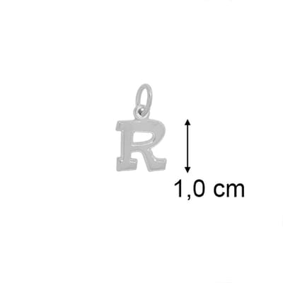 Hanger - Zilver - Letter R - B121R