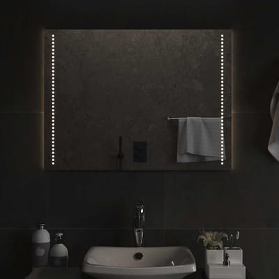 vidaXL - Badkamerspiegel - LED - 80x60 - cm