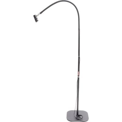 Lampe à colle pour extensions de cils 5 niveaux de luminosité réglables Hauteur flexible Col de cygne Lumière LED de séchage des cils noir