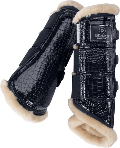 Eskadron Peesbeschermers Croco FF Platinum Navy - S