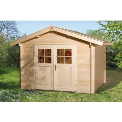 Weka Tuinhuis 112 - Onbehandeld - 262x300cm - 17,6 M³