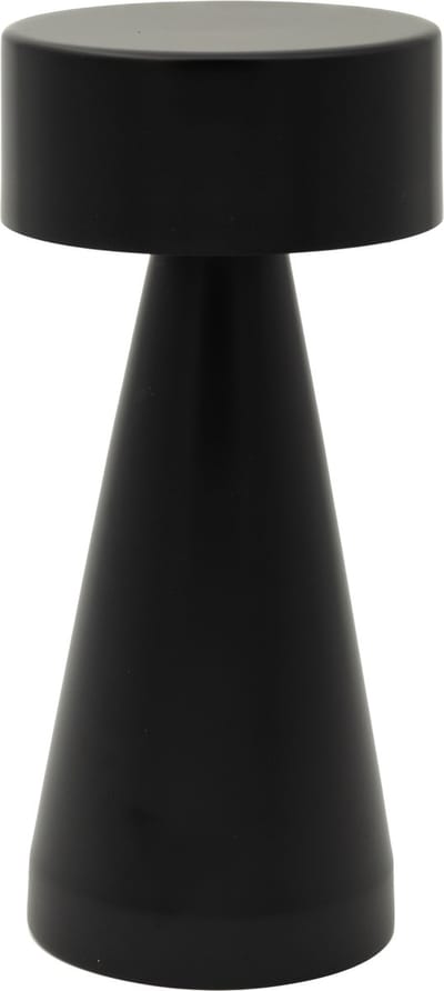Luxus Europe - Tafellamp Touch Chloé Zwart - Draadloze LED Tafellamp Binnen - USB-C Oplaadbaar - Touchbediening - Dimbaar - 3 Lichtkleuren