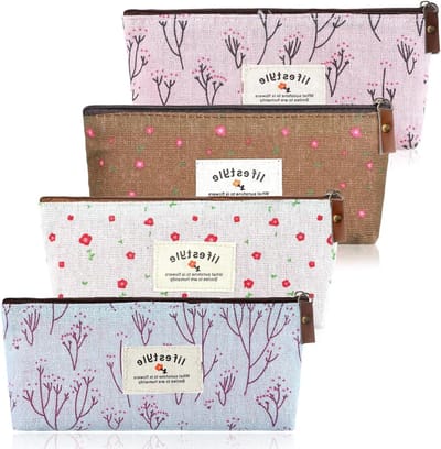 Cosmetica Tasjes - Mini Portemonnees - Organiseren van Spullen - Set van Vier - 18 x 10 cm - Meerdere Kleuren