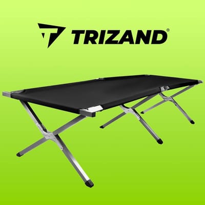 Veldbed Inklapbaar - Opklapbed Toerist - Kamperen Buiten - Stabiel Comfortabel Licht - 186x70x43 cm - Donkerblauw