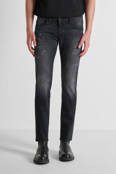 Antony Morato Jeans Kurt Comfort Tapered Fit Mmdt00282 Fa50605 9000 Black Mannen Maat - W32