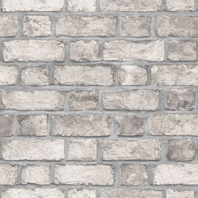 Homestyle - Behangpapier - Baksteen - Behang - Grijs - 0,53 x 10 M.
