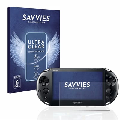 Savvies - Screenprotector voor Sony Playstation Vita - Folie Beschermfolie transparant 6 Stuks