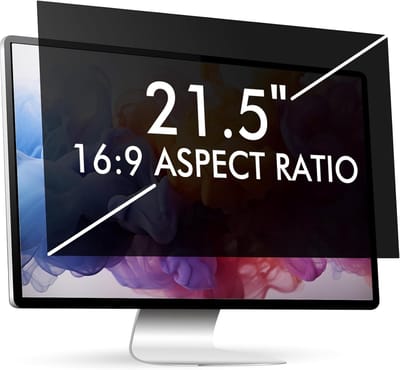 Famanu – Afneembaar privacyfilter voor 21,5 inch laptop - breedte 476 mm x hoogte 268 mm - 16:9 - privacybescherming - anti-verblinding en blauw licht - anti-uv - oogbescherming