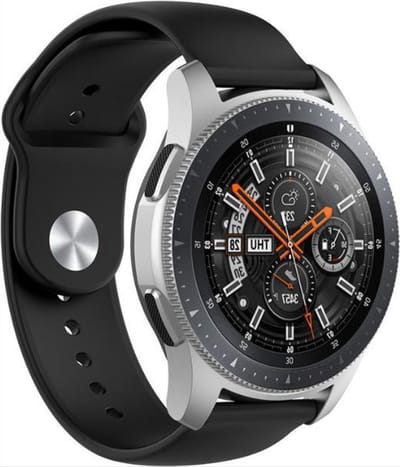 CHPN - Horlogebandje geschikt voor Samsung - Geschikt voor Samsung GEAR S3 & Galaxy Watch 45/46MM - Zwart bandje - Geschikt voor Samsung Watch - Zwart - 22MM bandje