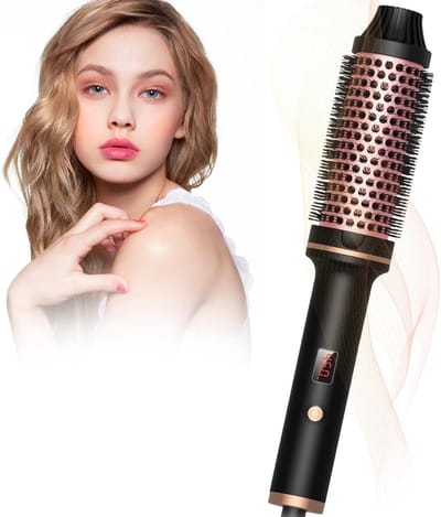 TopChoice® Thermal Brush Elektrische - Stylingborstel - Krulborstel - 1000 Watt - Zwart