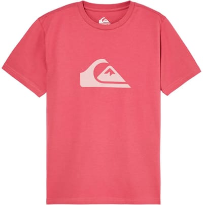 Quiksilver Evo Comp Logo T-shirt Met Korte Mouwen Roze 8 Years Jongen