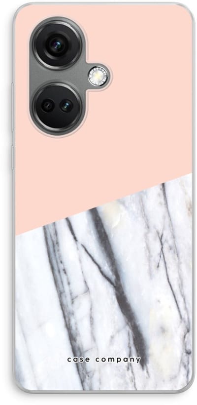 Case Company® - Hoesje geschikt voor OnePlus Nord CE 3 hoesje - A touch of peach - Soft Cover Telefoonhoesje - Bescherming aan alle Kanten en Schermrand