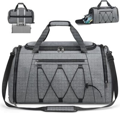 Sporttas met schoenenvak en nat vak voor training en zwemmen - Waterdichte duffle gymtas 40L en 55L