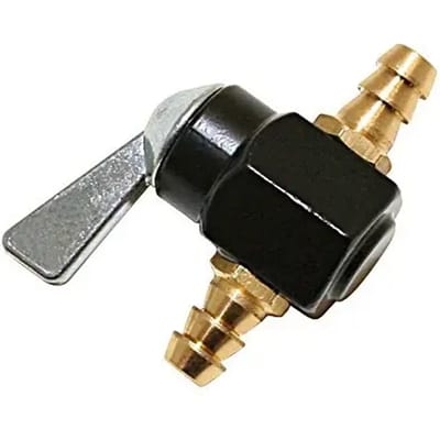 Motorfiets benzinekraan voor slang Brazoline 6 mm