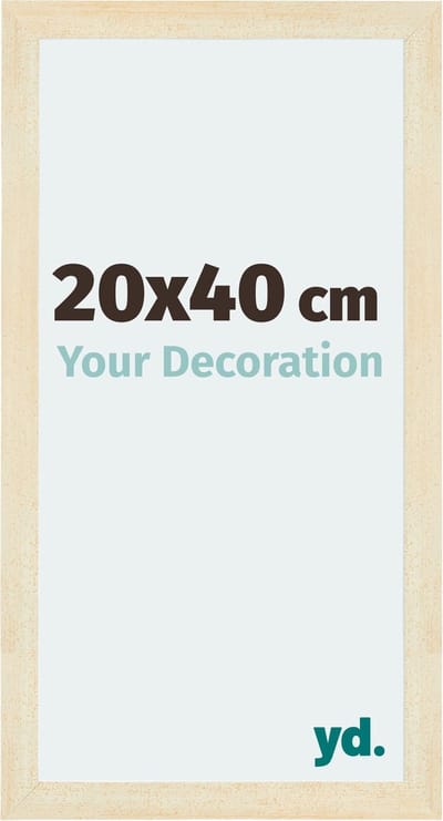 Your Decoration - Fotolijst 20x40 cm - MDF - Zand Geveegd - Mura