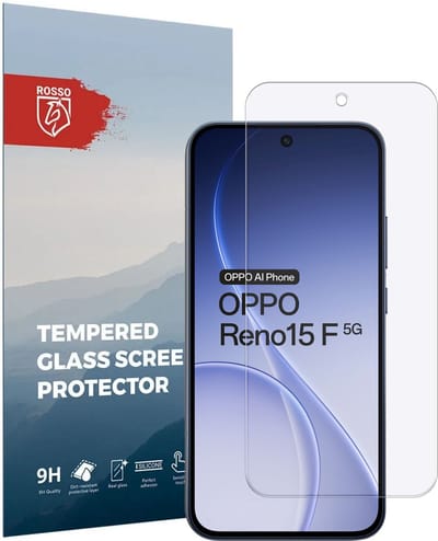 Rosso Screen Protector Geschikt voor Oppo Reno 15 F | 9H Tempered Glass | Glasplaatje | Beschermlaag | Beschermglas | 9H Hardheid