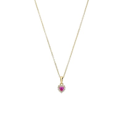 Lucardi Kinder Kinderketting met hanger - Ketting - 925 Zilver - Zilverkleurig - 40 cm
