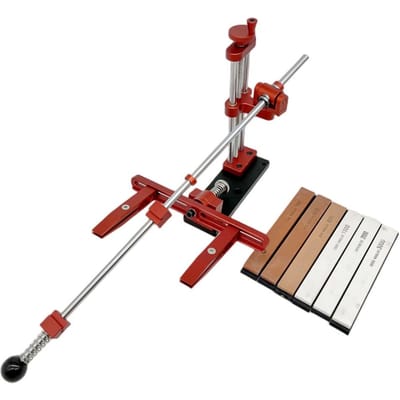 Messenslijper Vaste hoek Professionele slijpsteen Thuis Keuken Slijpgereedschap 360° Rotatie Flip Design met 4 Diamanten Slijpsteen 6 Whetstone