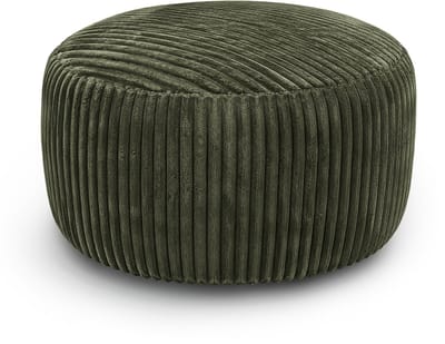Grote Zitzak voor Volwassenen - Zachte Luie Stoel - Groene Corduroy Zitzak - Traagschuim Vulling - 100x100x50 cm