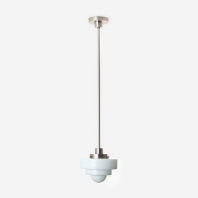 Hanglamp Lorm 20's Matnikkel - Art Deco Trade