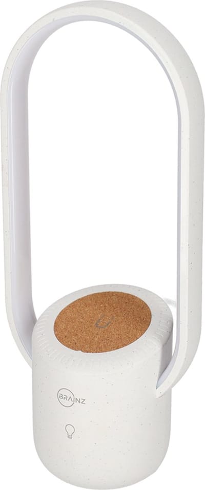 BRAINZ Draadloze tafellamp Sef - USB-C Lader - Draadloze oplader - Ovaal - Wit