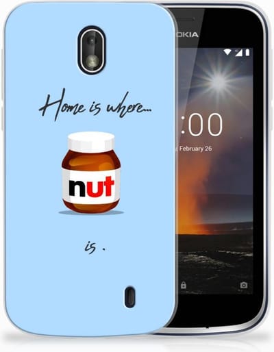 Nokia 1 Siliconen Case Nut Home