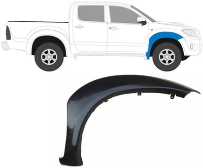 Spatbord sierlijst wielkast voor Toyota Hilux 2005-2015 / Rechts