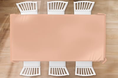 Tafelkleed - Tafellaken - 260x130 cm - Abrikoos - Roze - Pastel - Effen - Kleur - Binnen en Buiten