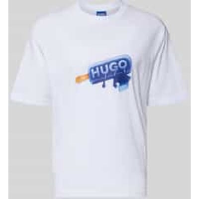 Regular fit T-shirt van puur katoen model 'NOGLASY'