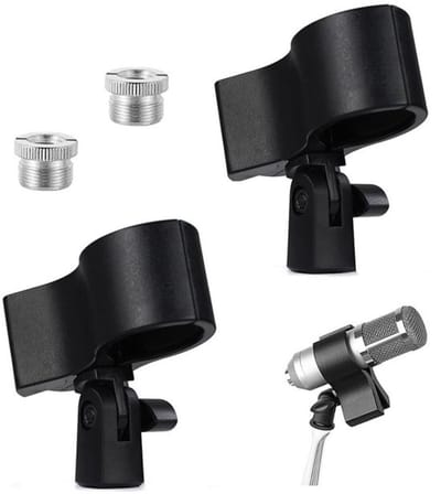 Dailygoody - Set van 2 Verstelbare Microfoonclips - Universeel