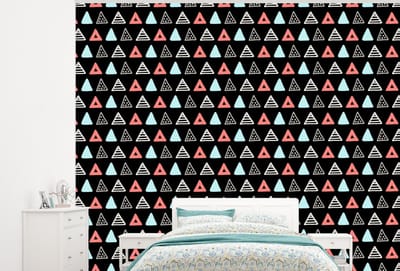 Behang - Fotobehang Jongens - Design - Driehoek - Breedte 300 cm x hoogte 240 cm