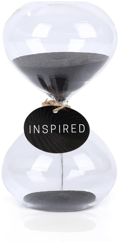 Dailygoods- Zandloper 60 Minuten - Handgemaakt Borosilicaatglas - Zandloper 30 Minuten - Decoratie Thuis/Kantoor - Onderhoudsvrij - Milieuvriendelijk - Tijdmeter