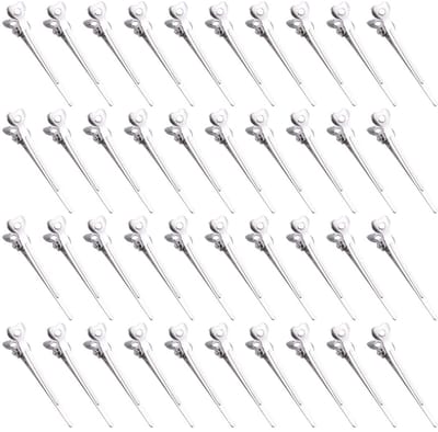 Dailygoods- Haarspeldjes 40 Stuks - Eendenbek Clips - Metalen Kappersclips - Roestvrijstalen - Duurzaam - Elegante Ontwerp - Haarklemmen