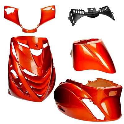 Kappenset Piaggio Zip SP Custom candy oranje