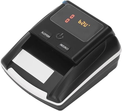 Bankbiljet Detector - Geld Teller - Valuta Controleren - Automatisch Toevoersysteem - 137 x 155 x 82 mm - Zwart