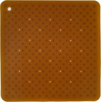 HEVEA Wave Badmat Square - Natural