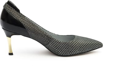 Zerba - Dames Pumps - Maat 42 - Zwart Leer - Antiano