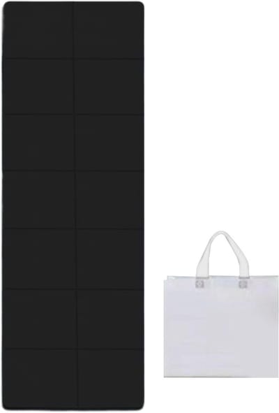 Opvouwbare Yogamat - Fitnessmat Antislip - Reizen en Fitness - Scheurvast TPE Materiaal - 6 mm Dik - Zwart