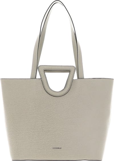 COCCINELLE Leren Schoudertas Shopper Faboula Elephant Handbag Gelso Beige