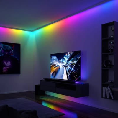 Paulmann EntertainLED Strip Set 3 Meter - IP20 - 5W - 12V - Zwart - Metaal