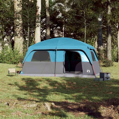 Vidaxl Tente Familiale, 10 Personnes, Bleue, Imperméable