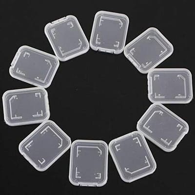 Geheugenkaart Case - SD Opslag Houder - Gegevens Beschermen - Strakke Afdichting - 5.2 x 4.2 cm - Transparant