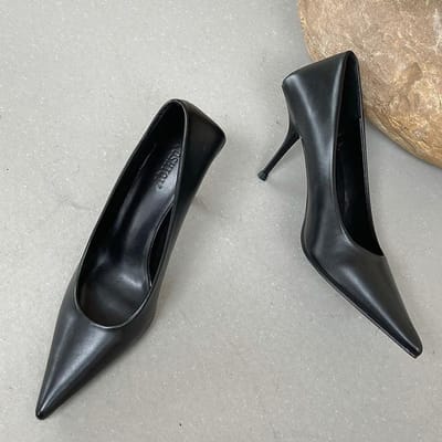 Luxe Merk Dames 8cm Hoge Hakken Pumps Scarpins Kantoor Dames Designer Stiletto Groen Rozerood Hakken Gala Bruiloft Schoenen 4 zwart