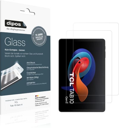 dipos – 2x Pantserfolie geschikt voor TCL Tab 10 Gen 4 | 9H Screenprotector