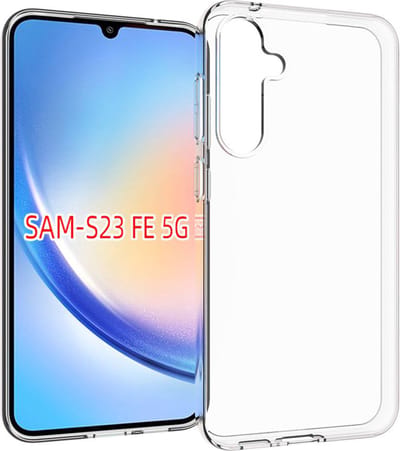 MobyDefend Hoesje - Geschikt voor Samsung Galaxy S23 FE - Transparante TPU Backcover - Volledig Doorzichtig