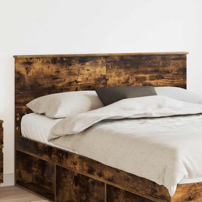vidaXL Hoofdbord Gerookt eiken Bewerkt hout