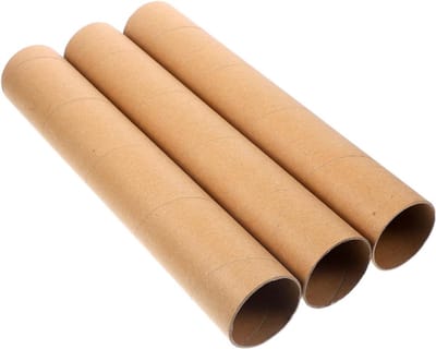 DIY Kartonnen Buizen Set van 3 - Sterke Witte Papieren Tubes voor Creatieve Projecten, Vissen en Modelbouw