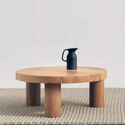 Ronde Salontafel - Theetafel Woonkamer - Woonruimte Aankleden - Massief Houten Blad - 60 cm - Naturel